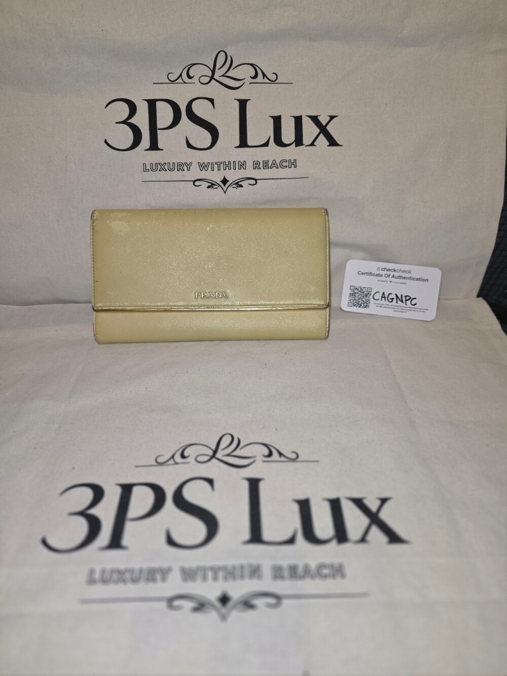 Prada Saffiano Leather Continental Flap Wallet